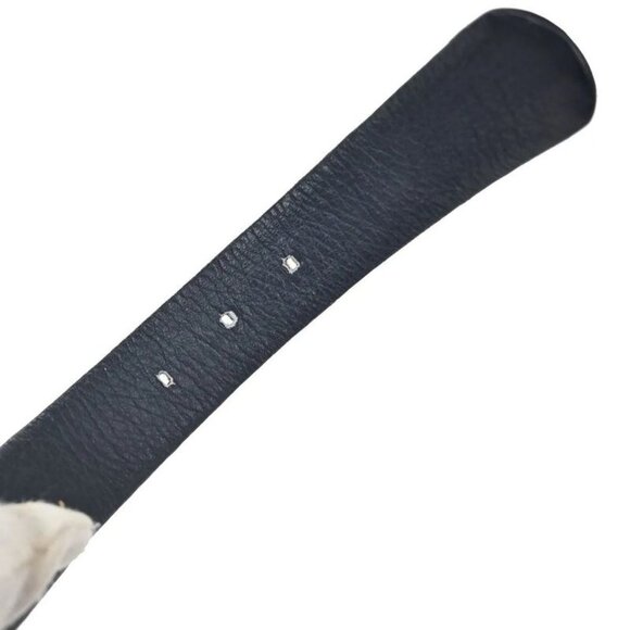 Dior Christian Belt Trotter Logo 65 Navy Canvas Leather main image 8